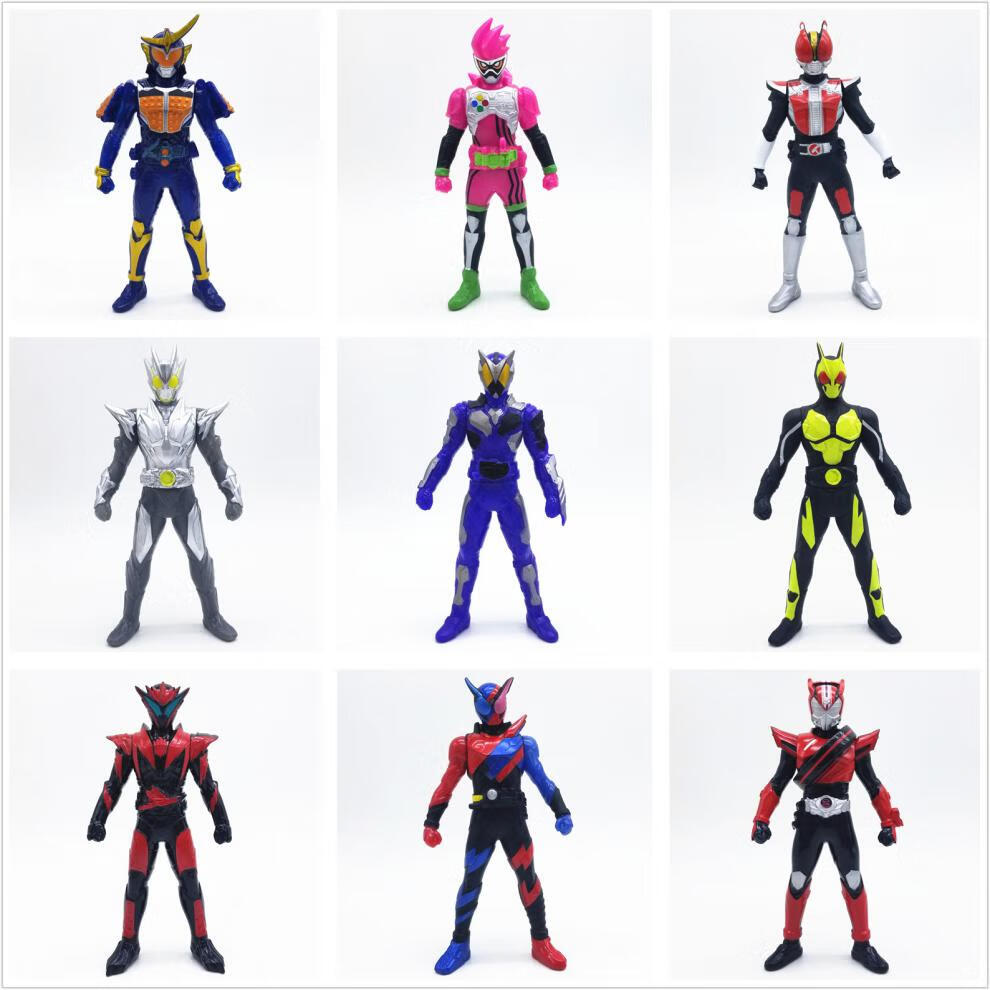 假面骑士exaid 散货假面骑士17cm软胶可动人偶时王 动作玩家17cm