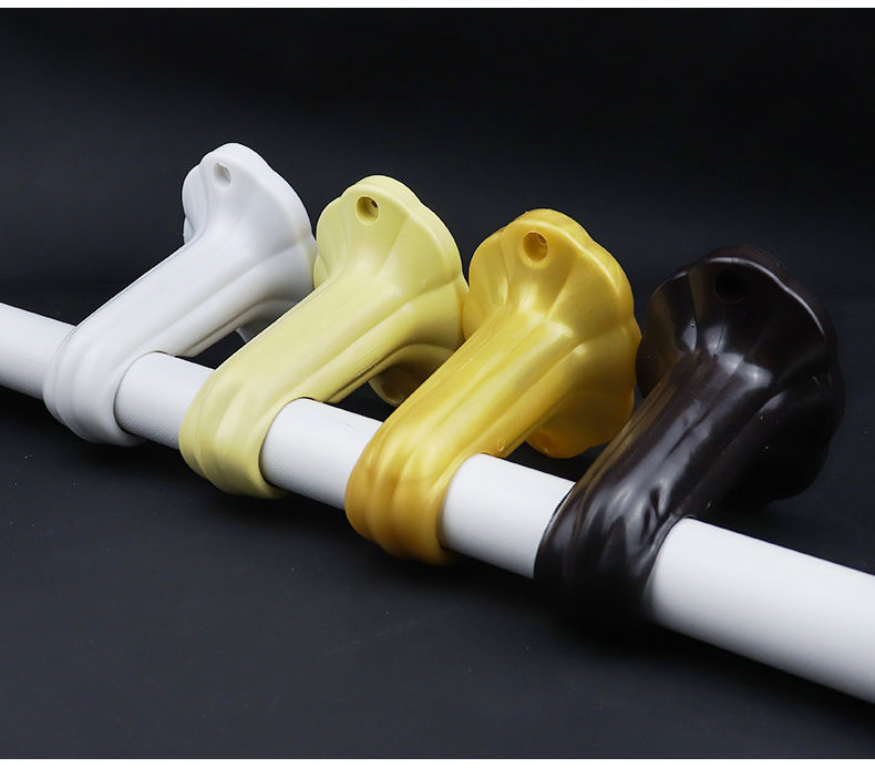 窗帘支架底座加厚底座侧装窗帘杆支架老式托架罗马杆支架侧装底座窗帘