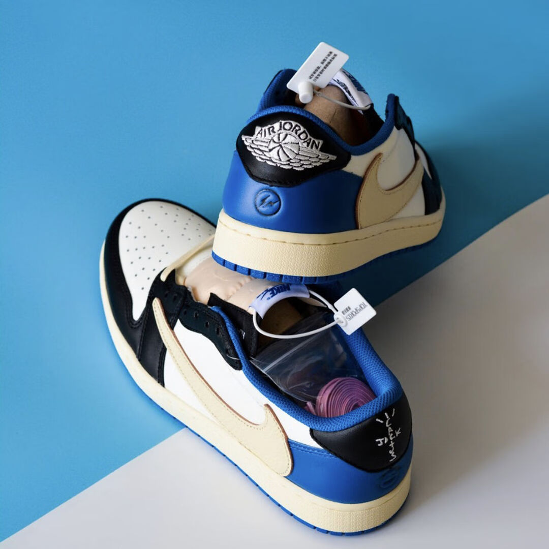 【官方旗舰】aj1闪电倒钩藤原浩低高帮三方联名百搭学生运动鞋子ins女