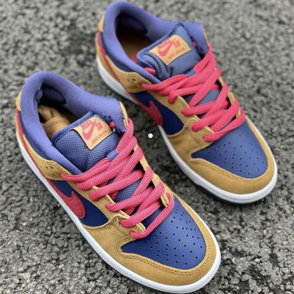 sb dunk小熊爸爸棕红蓝 低帮板鞋男女情侣款休闲运动鞋潮ins百搭 dunk