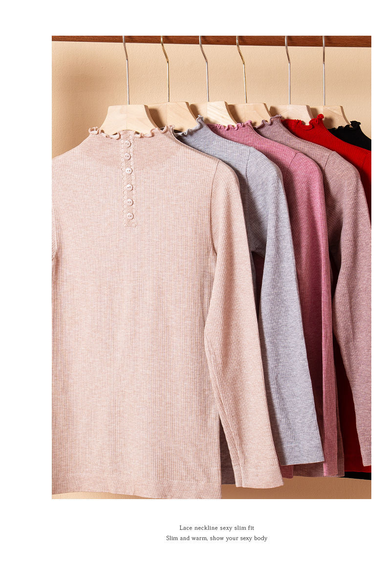 格拉斯薇中老年秋衣秋裤女加肥加大码毛衫女线衣线裤衣裤套装女修身