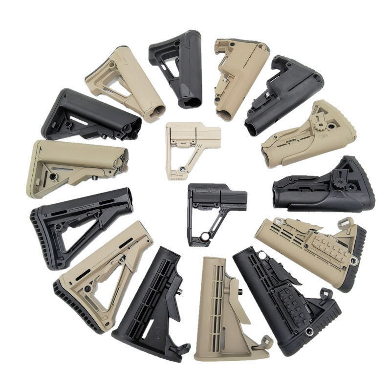 垂直握把金属 软弹枪后托锦1明战术改装moe海军托ctr陆军mft红点kak