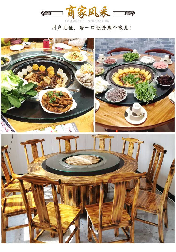 铁锅炖灶台桌 餐馆商用餐饮农庄地锅鸡东北铁锅炖土灶燃气柴火 1.
