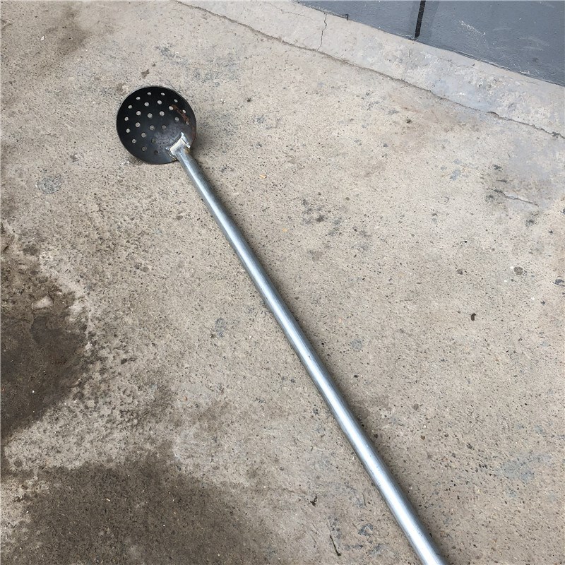 长柄大铁瓢窨井疏通污水井清掏工具清理下水道捞渣勺清淤泥铁漏勺18