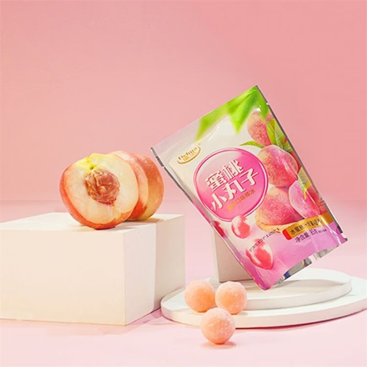 葡萄冰小丸子冰淇淋网红草莓水蜜桃口味冰球雪糕85克千芝乐 【6包】