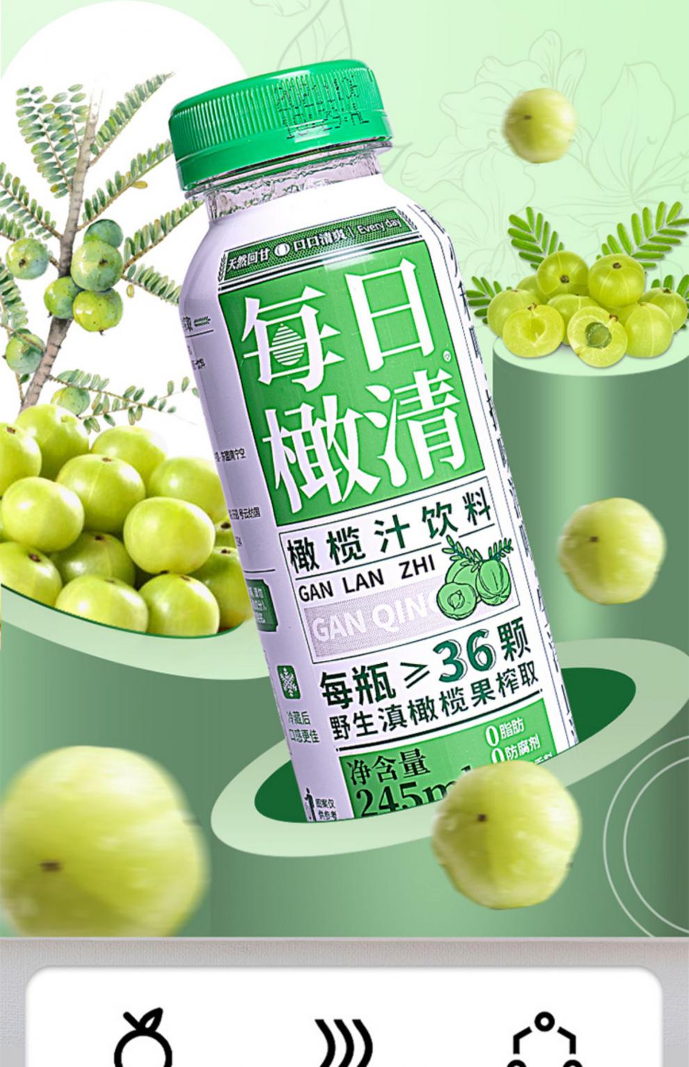 【京品严选】橄清橄榄汁 每日橄榄汁滇橄榄汁饮料油柑汁果汁余甘子