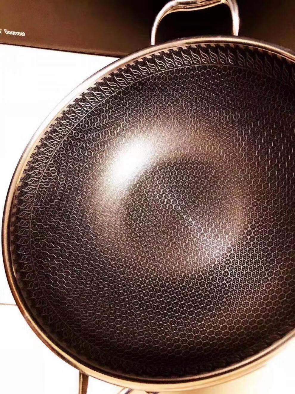 【肖战代言】德国双立人8代蜂窝炒锅32cm不粘锅304官方不锈钢无涂层