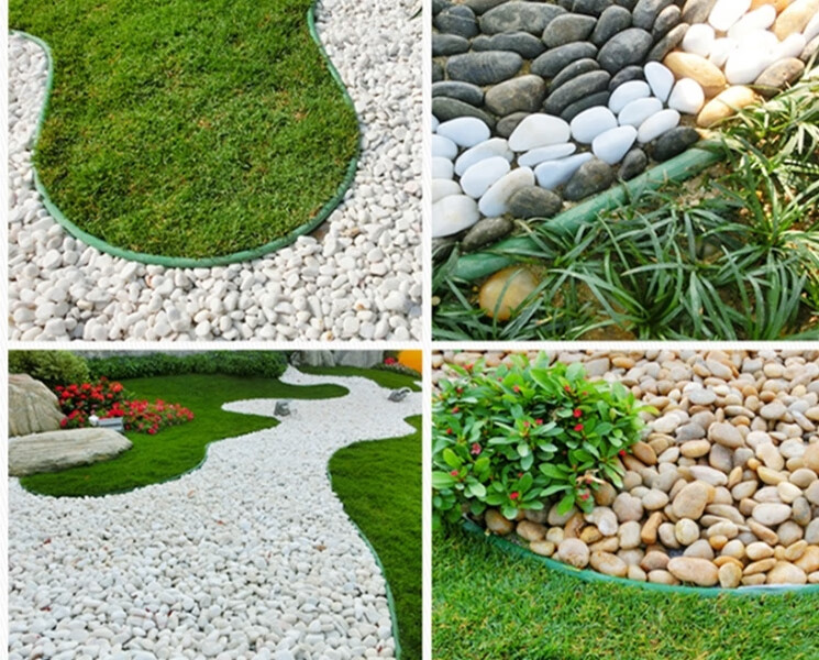 围栏隔离板根部绿植广场区隔挡水板园区草石隔离带绿化围树圈挡板