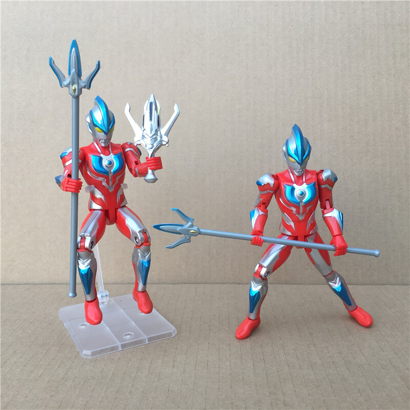 奥特曼玩具超可动赛罗银河欧布捷德泽塔迪迦act拼装玩具胜利神光棒
