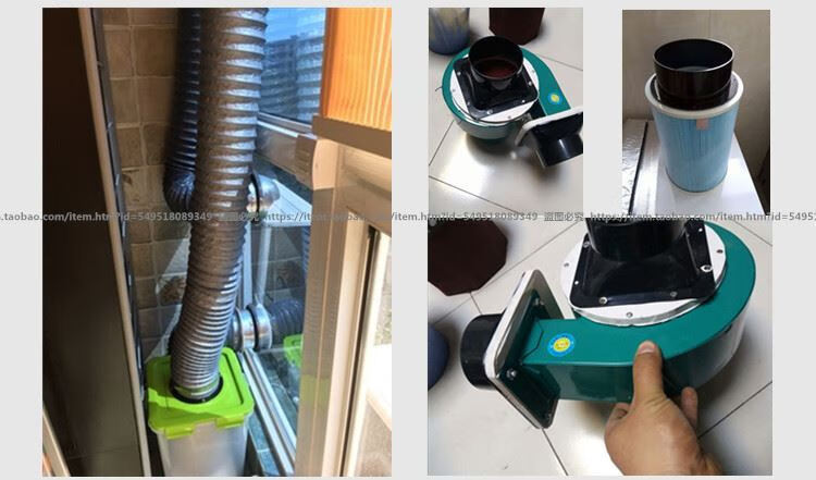 方转圆法兰长方形接头出风口配件换气扇面板abs排风接口pvc方变圆 abs