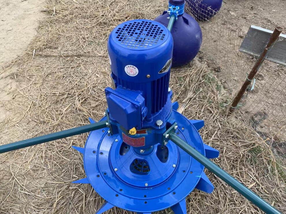 鱼塘增氧机大型过江鸟叶轮式增氧机顺德农机二款江晟电机大型鱼塘养殖