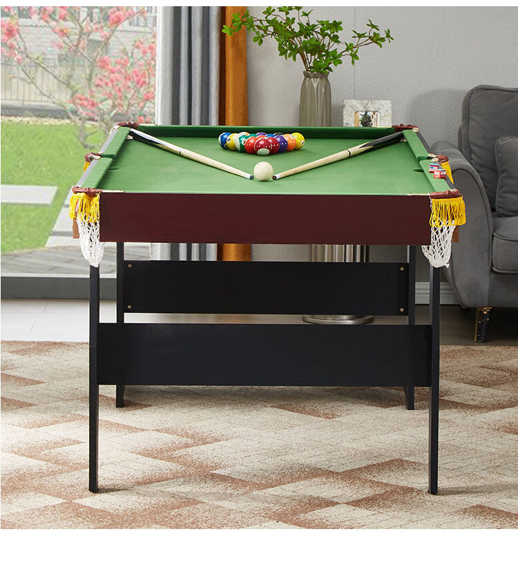 小型台球桌 桌球台家用 迷你台球桌台球桌家用儿童小型桌球台美式黑八