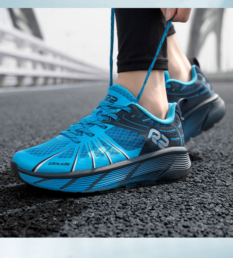 大体重减震跑鞋r2云跑鞋马拉松男女夏季透气缓减震大体重跳绳跑步运动