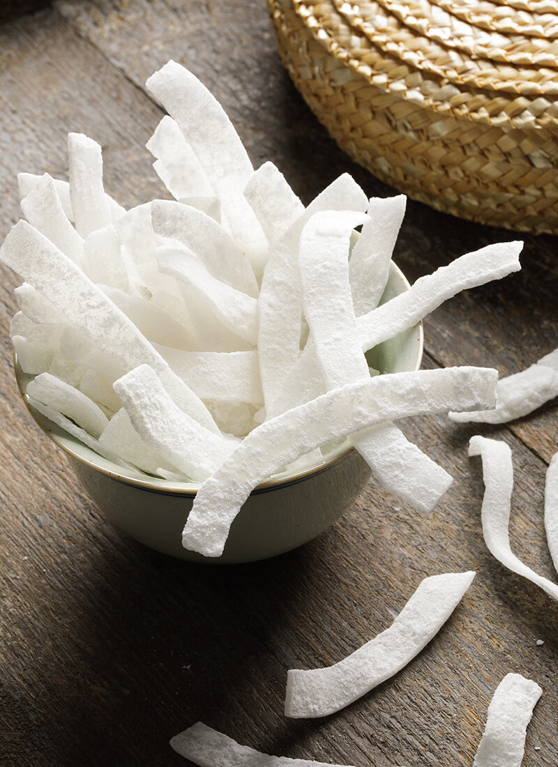 五折 椰子脆块角500g椰子片海南特产肉新鲜糖椰丝果干零食250g跨境