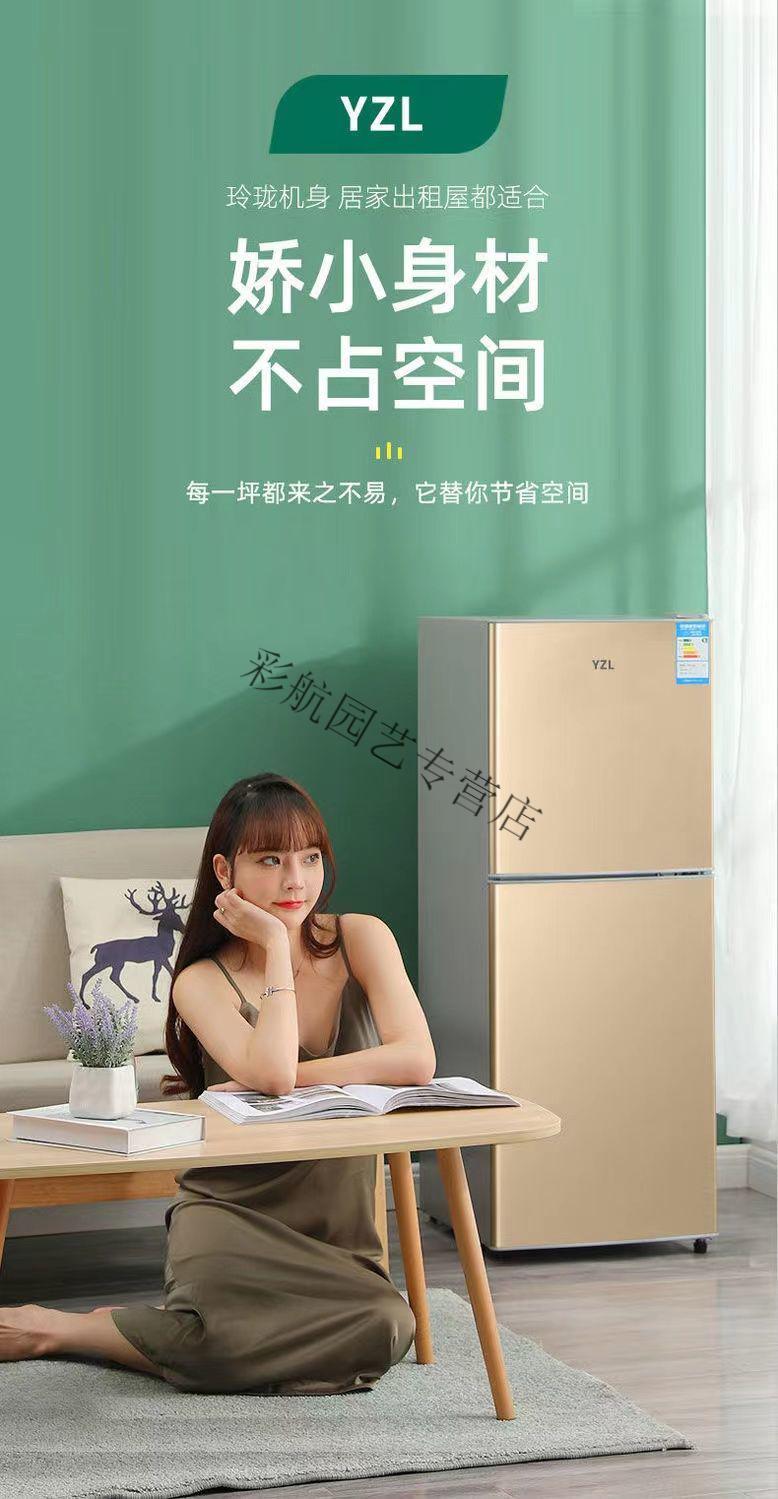 扬子电冰箱家用小型双开门宿舍租房用冷藏冷冻三开门一级节能省电158