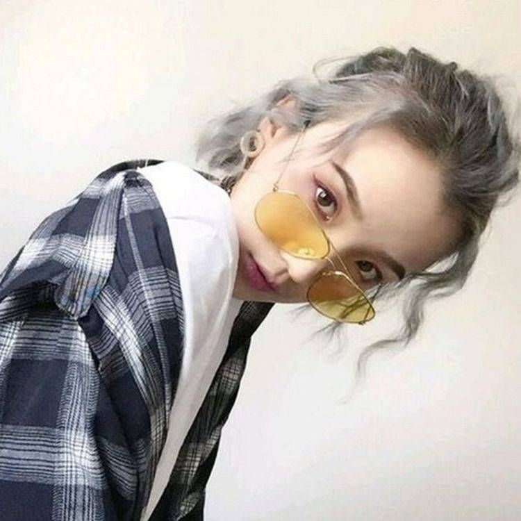 新品夜晚开车眼镜时尚夜视镜司机太阳镜黄色蛤蟆镜男女金框夜视镜镜袋