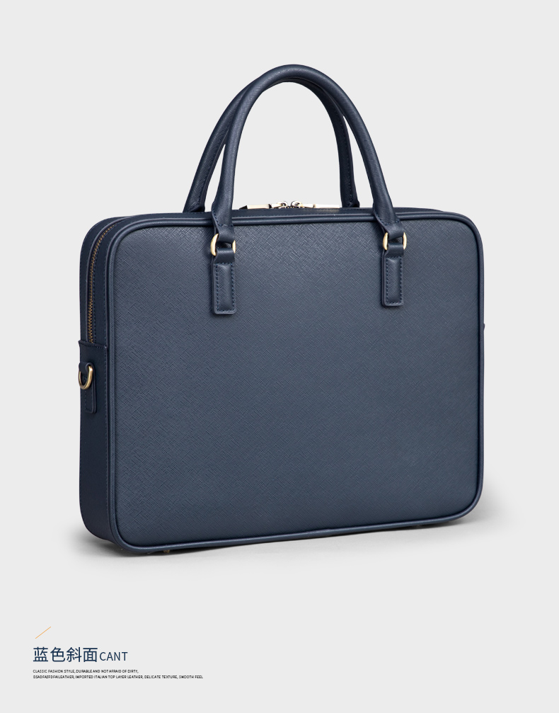 tuvvis轻奢女士商务公文包女手提包真牛皮女性律师电脑公务公事包时尚