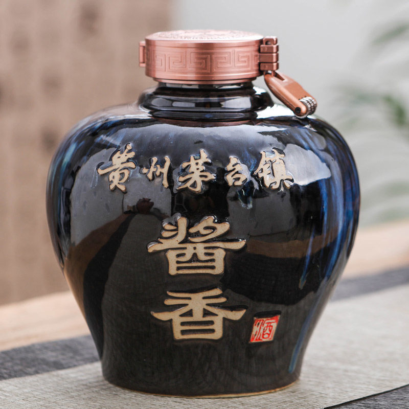 5斤大坛装贵州镇酱香型白酒散酒桶装纯粮正宗老酒水52度五年酱香型大