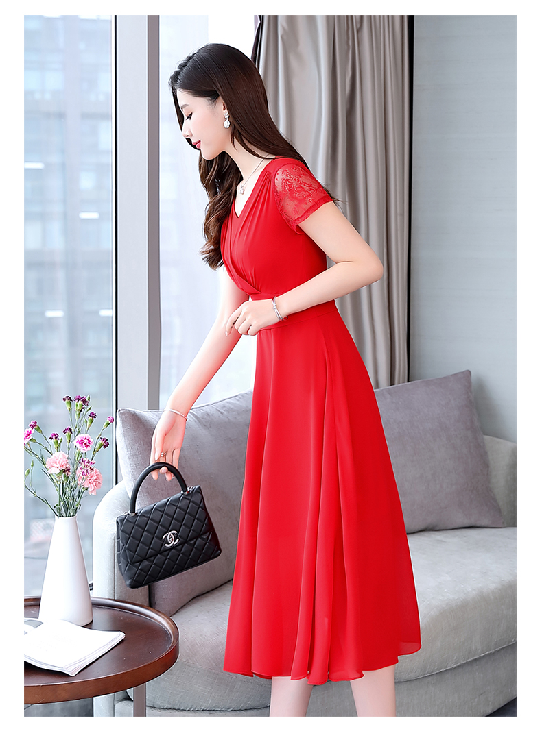 新娘敬酒服平时可穿2019夏装新款结婚礼服订婚显瘦回门雪纺连衣裙