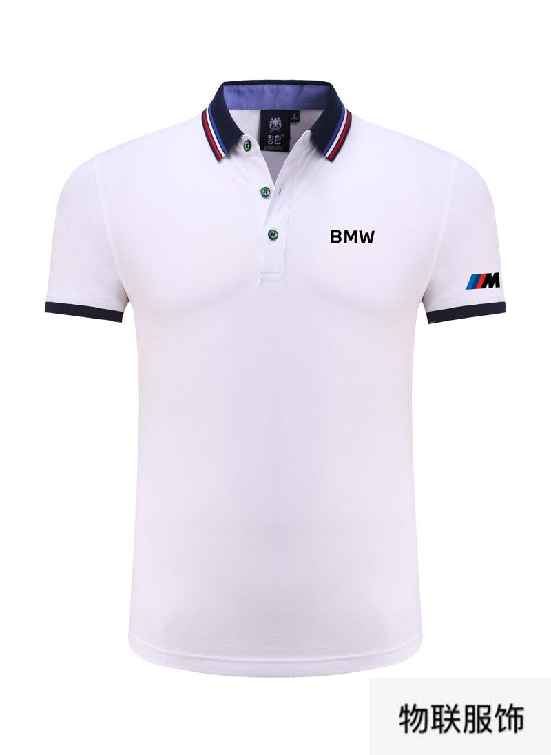 t恤男bmw新品翻领宝马4s汽车美容工装polo衫赛车体恤衣服汽车4s店工
