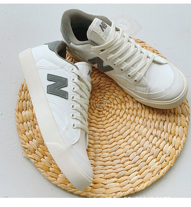 uosu新百伦帆布鞋nb男鞋开口笑透气女鞋n字休闲运动板鞋情侣莆田鞋