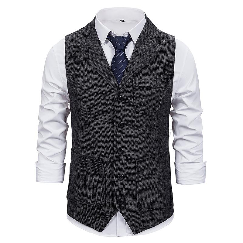 浴血黑帮谢尔比剃刀党浴血黑帮同款西装马甲带领子复古小马夹背心mlex