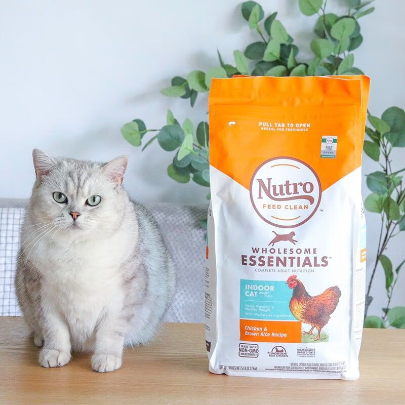 姬卉美国美士猫粮鸡肉三文鱼糙米幼猫成猫孕猫增肥无谷软便克星5磅 幼