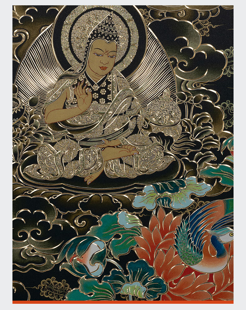 铜雕画《唐卡黑金款五方文殊菩萨》限售33幅 壁画【图片 价格 品牌