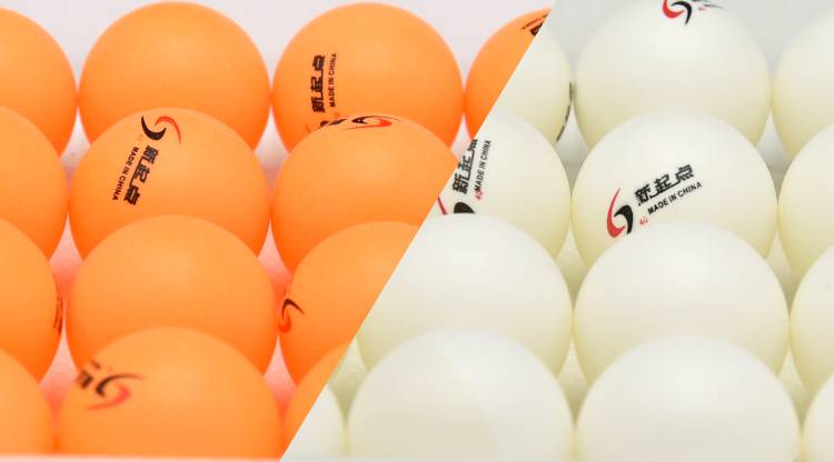 五星乒乓球训练球比赛用西湖五星业余训练娱乐用40mm 标准乒乓球白/黄
