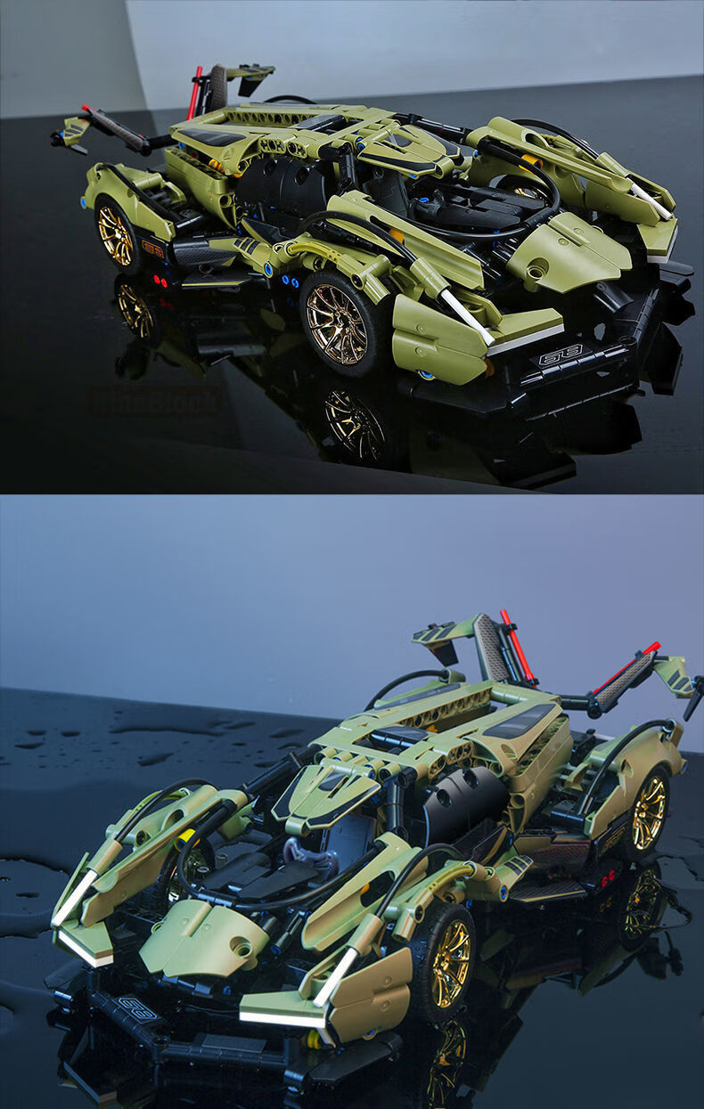 乐高lego兰博基尼v12概念赛车跑车科技积木男孩玩具成年高难度