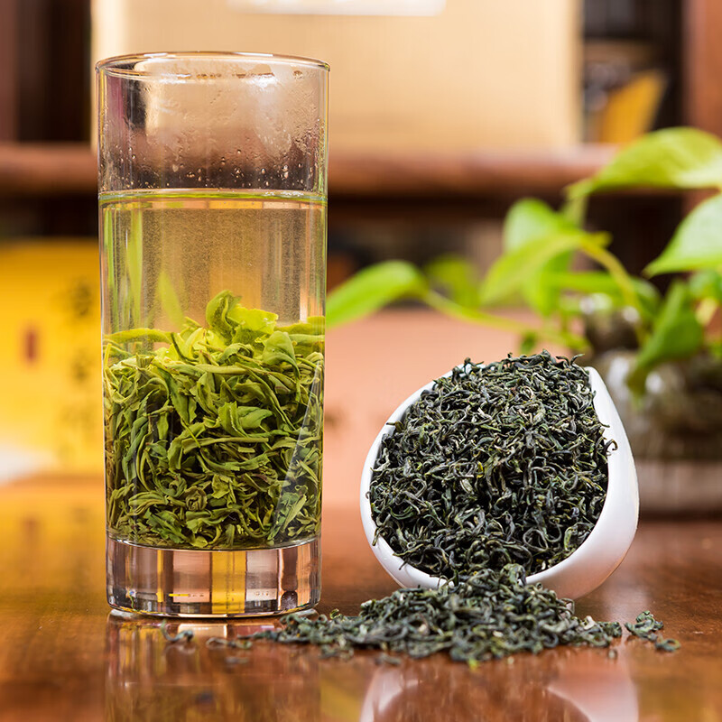 君山毛尖新茶绿茶 君山高香绿茶岳阳毛尖2021新茶嫩芽湖南茶叶明前