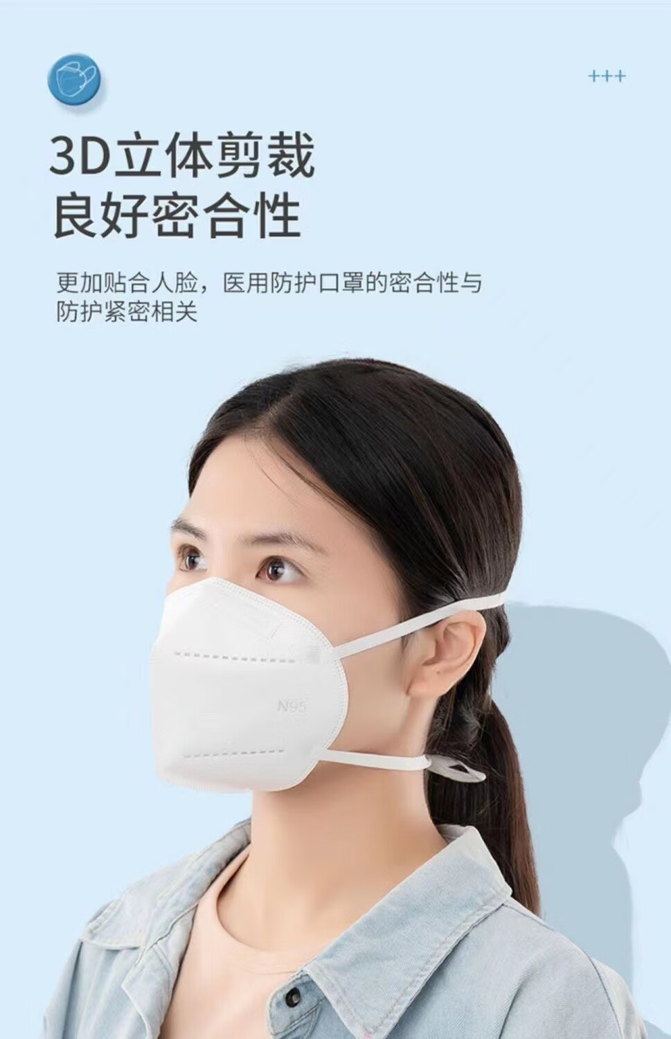 白色头戴式医用n95口罩(50片/盒)【图片 价格 品牌 报价】-京东