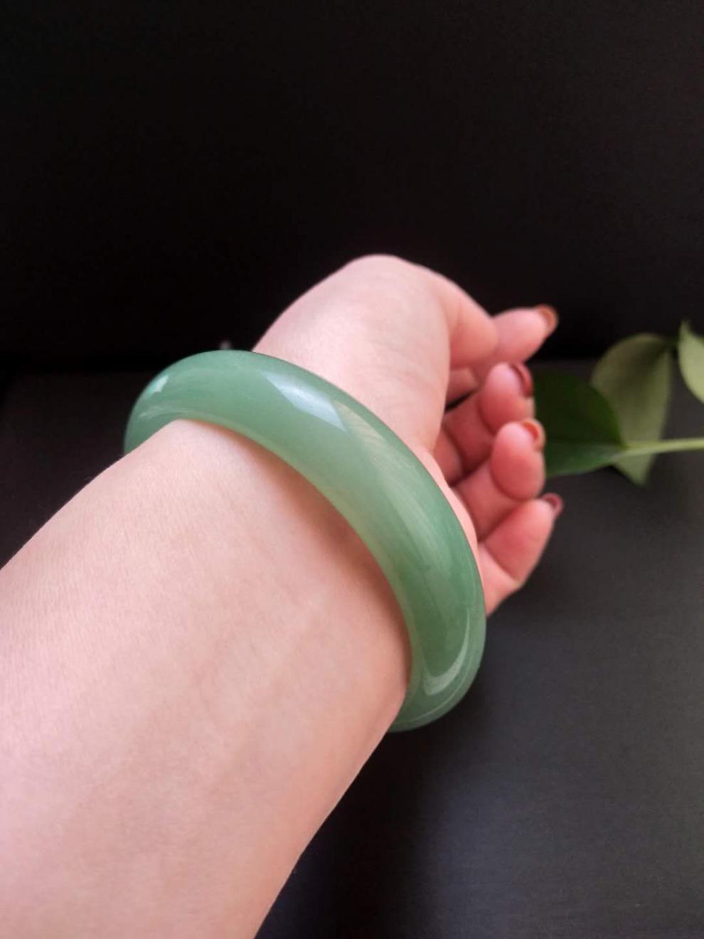 东陵玉手镯新疆金丝玉翠绿东陵玉/蓝东陵手镯曼笃 翠绿色【图片 价格