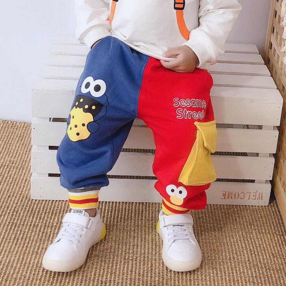 【新品】儿童鸳鸯裤男宝宝双色防蚊夏季薄款纯棉运动男女童宽松灯笼裤