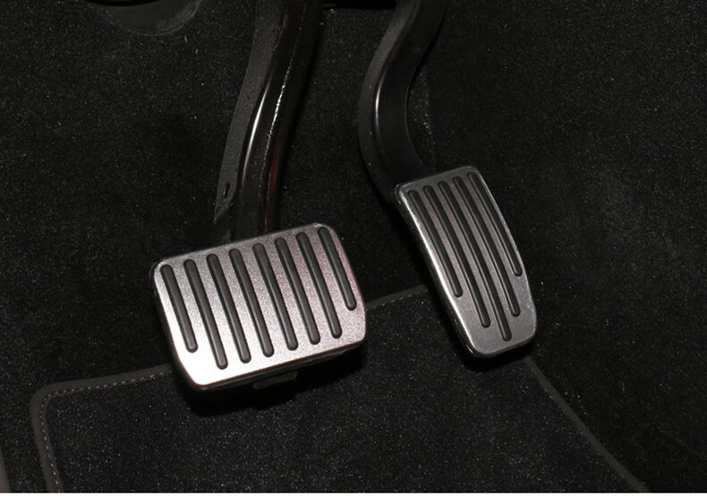 铝合金改装踏板贴22款特斯拉踏板1921年10月之前my油门刹车踏板银色