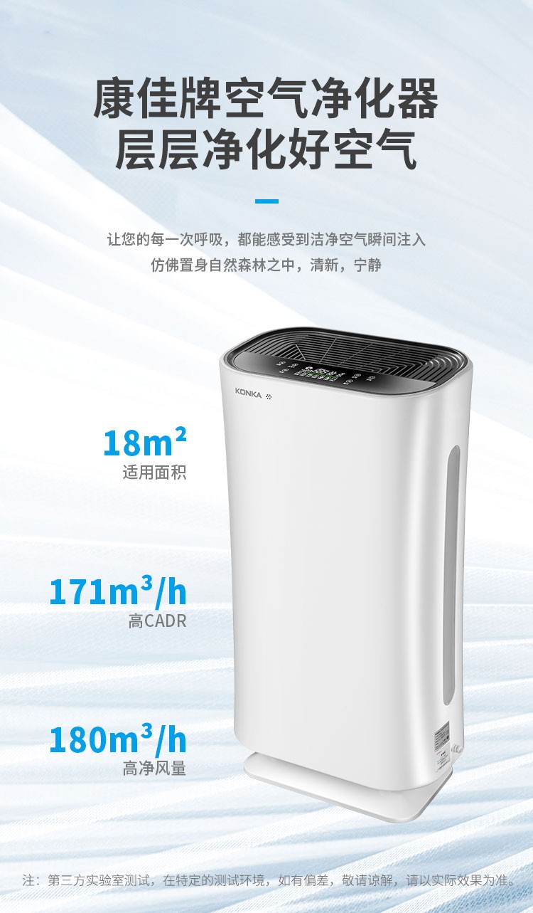 康佳(konka)空气净化器kq-jh69除烟雾净化器【行情,报价,价格,评测】