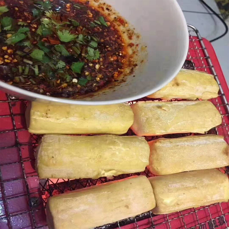 云南特色包浆金条豆腐烧烤油炸臭豆腐小条豆腐30条豆腐30条干辣子1包