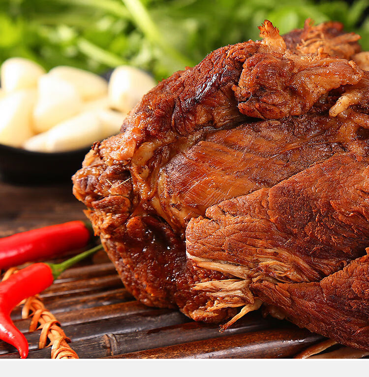 驴肉熟食正宗农家驴肉火烧熟驴肉500g真空装河北特产名吃顺丰1斤五香