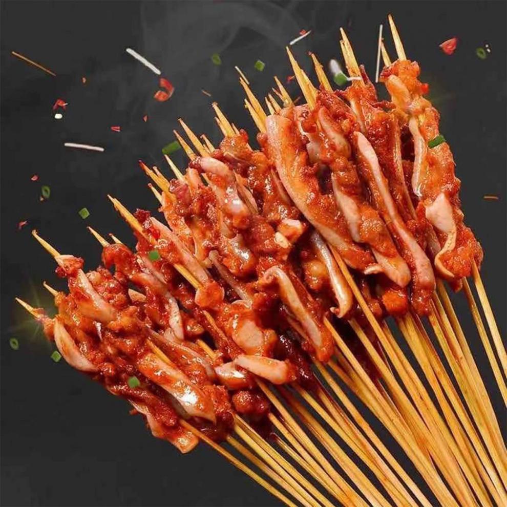 铁板烧烤手把肉串鸭肠小串油炸涮锅风味牛羊肉小串鱿鱼须鱿鱼板串鸡肉