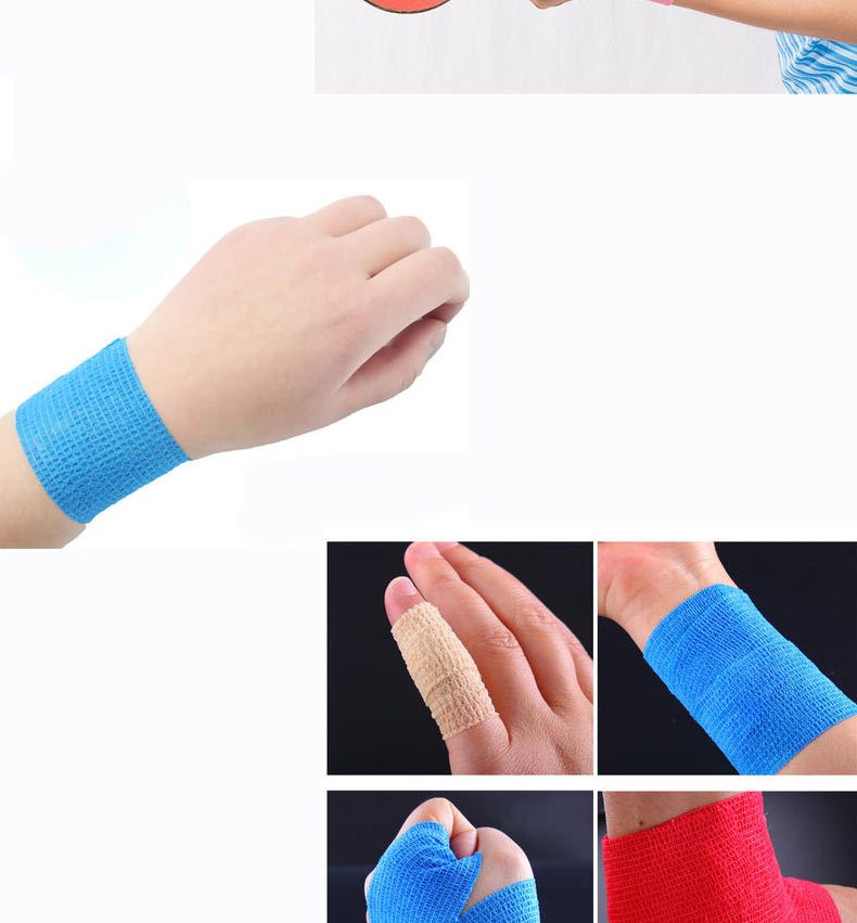 自粘绷带迷彩弹性运动固定胶布弹力贴布运动训练护具护腕膝踝篮球迷彩