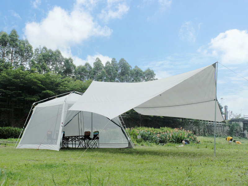 天幕户外帐篷 全自动铝杆防蚊晒凉棚露营篷 野餐多人防雨防大帐篷遮阳