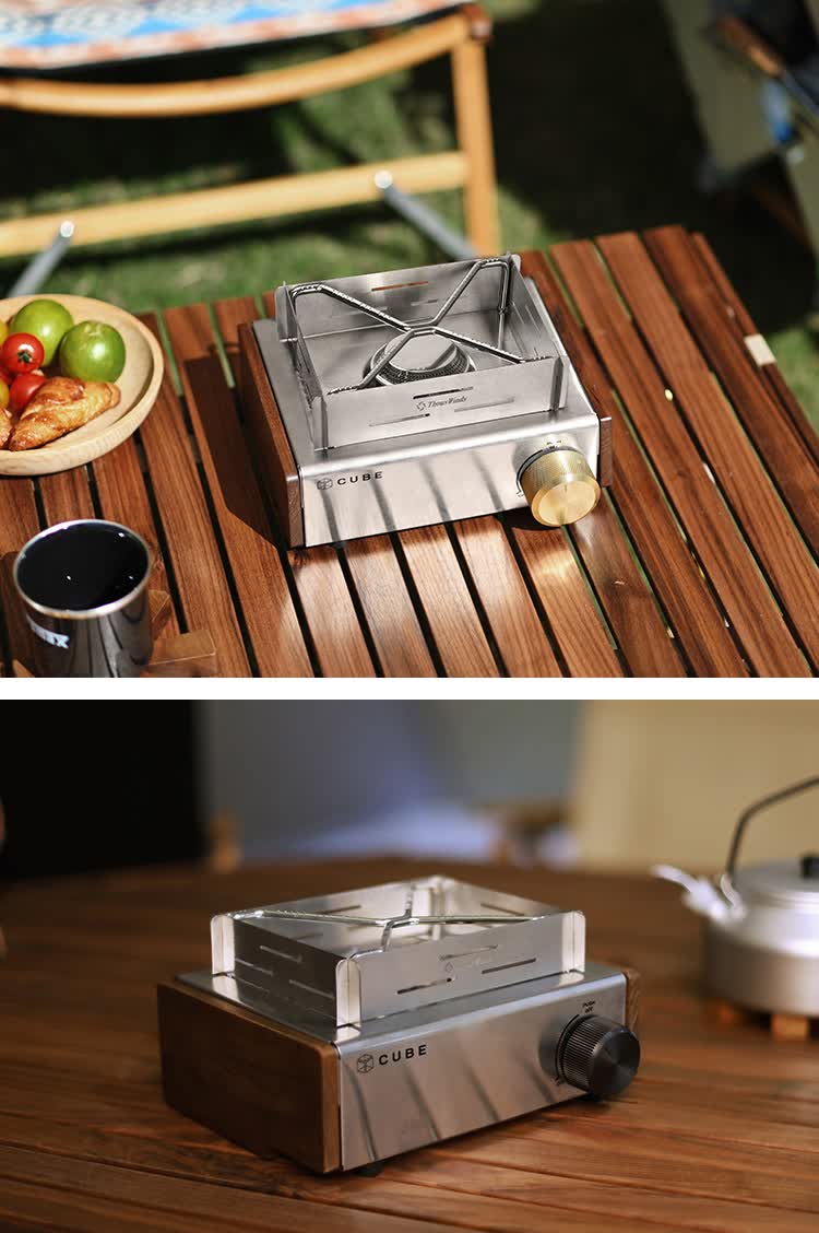 火枫防风板thouswindskoveacube卡式炉挡风板户外bc露营310s不锈钢