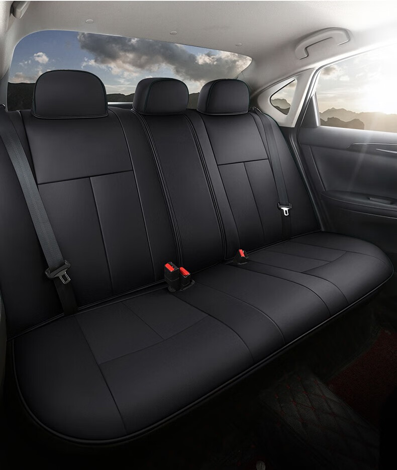 14代专用汽车坐垫全包围座椅套四季通用2021款轩逸专用黑红色标准款