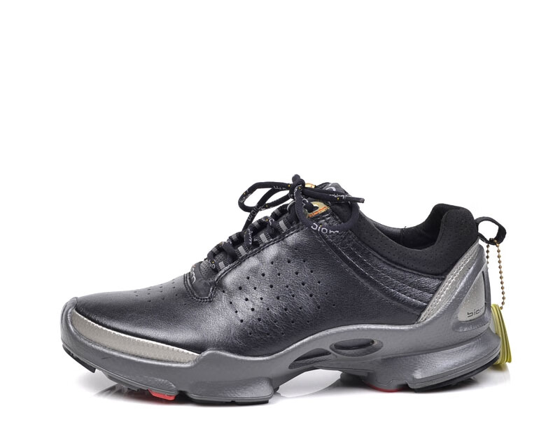 ecco爱步男鞋大经典biom健步鞋户外徒步运动休闲鞋透气091504 灰底黑