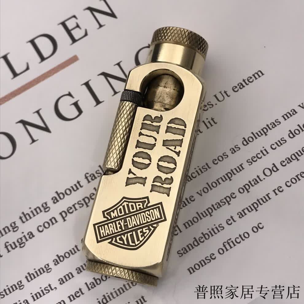 diy创意异形纯铜弗拉米多煤油精雕打火机 和平饭店同款雕刻打火机