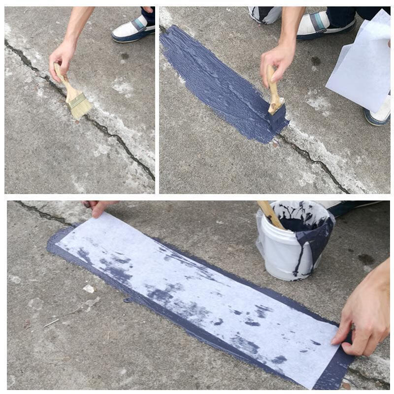 米囹防裂布防水聚酯布防水涂料专用无纺布屋顶防漏水补漏裂缝强力抗裂