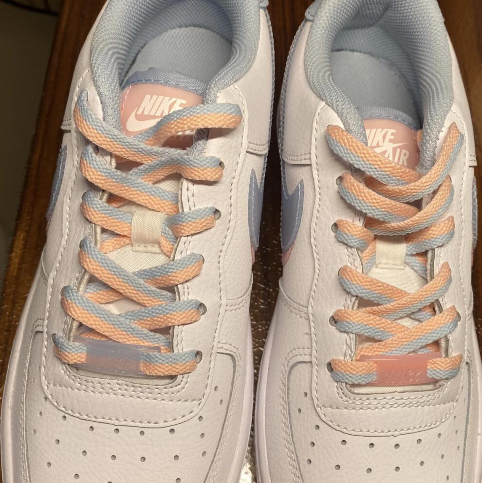 适配1 low白蓝粉双钩鸳鸯鞋带af1空军一号马卡龙 金属扣 120cm【图片