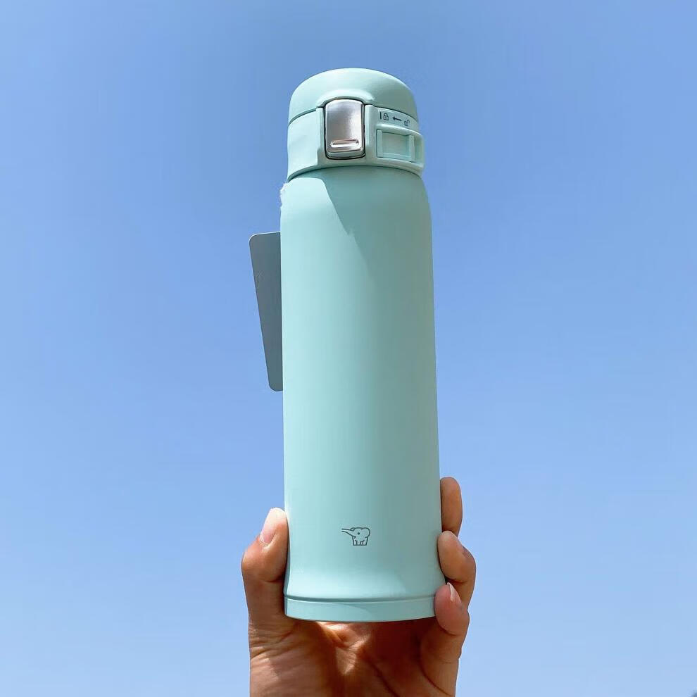 jirushi)日本进口保温杯男女儿童小学生便携超轻象牌印象水杯子 磨砂