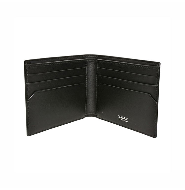 【中检鉴定】bally/巴利钱包 男士树纹皮革短款折叠钱夹钱包 6224307