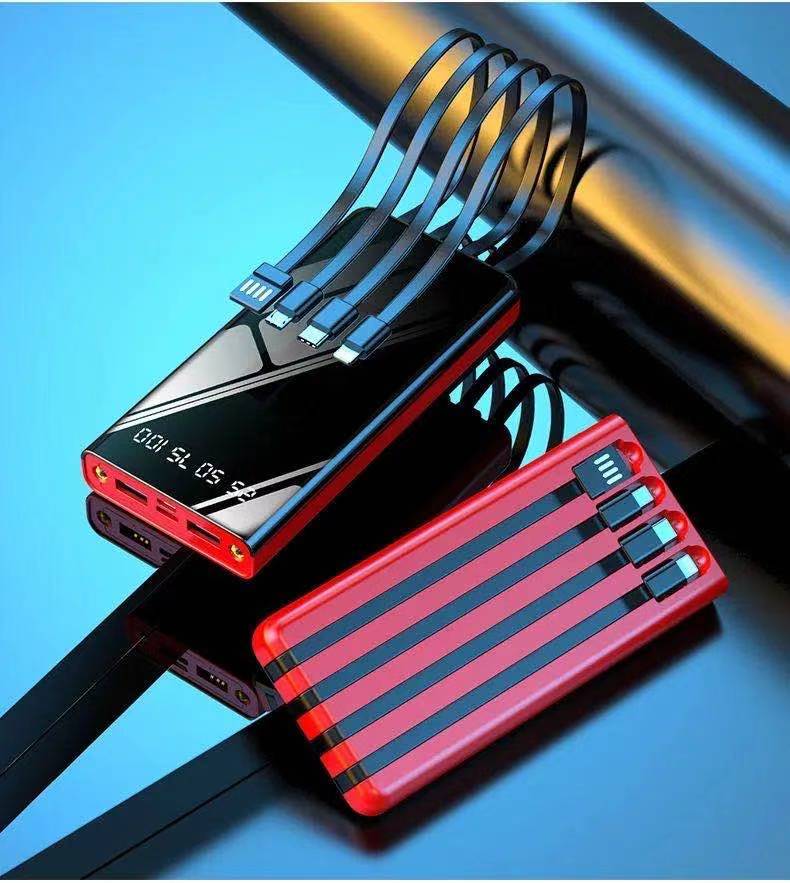 华为huawei大容量自带4线适用醉米充电宝50000毫安快充闪充苹果vivo